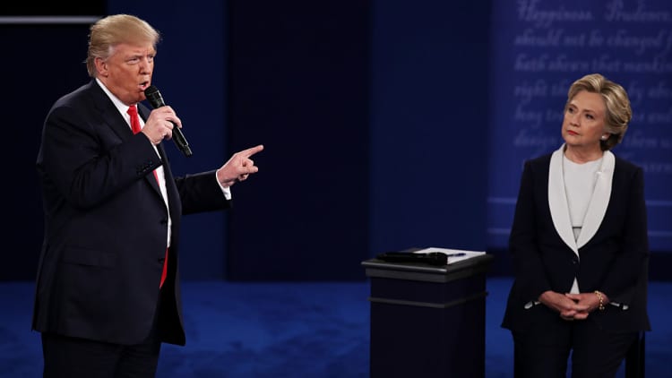 The second presidential debate in 60 seconds