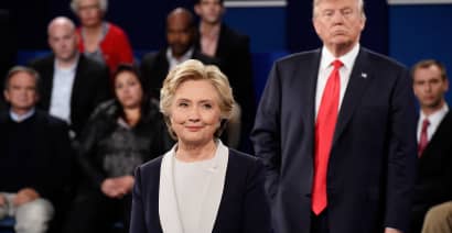 'She's a fighter': Trump compliments Clinton