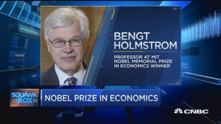 Nobel prize for real life economic: Bengt Holmstrom