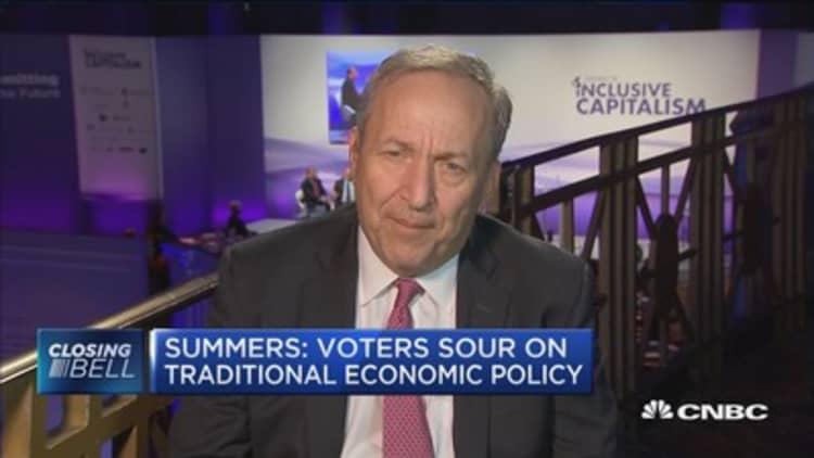 Summers: Voters sour on traditional economic policy