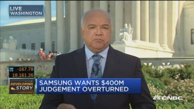 Apple vs. Samsung case hits Supreme Court