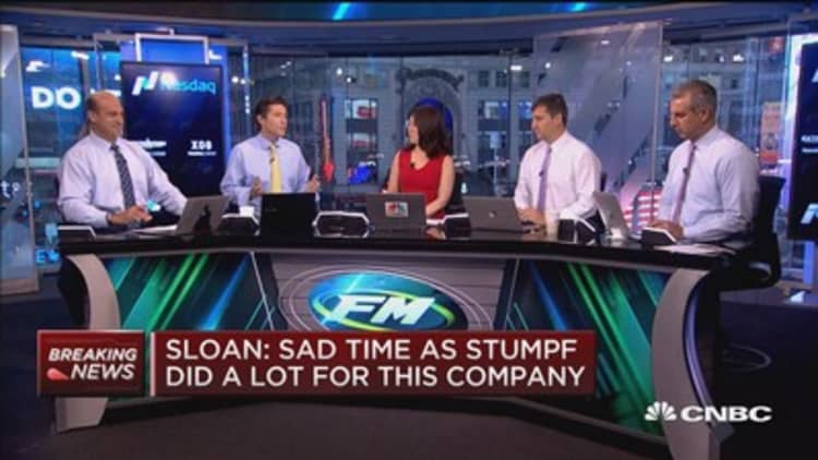 Sloan: Sad time as Stumpf did a lot for this company