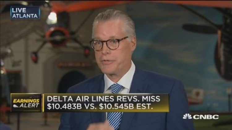 Delta CEO: Solid quarter despite outage