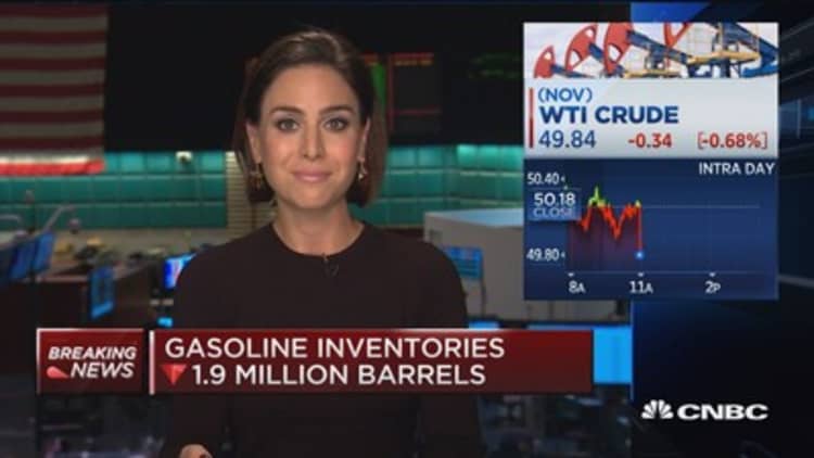 Crude oil inventories up 4.9M barrels