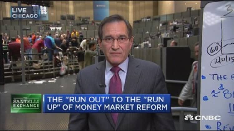 Santelli Exchange: The 'run out' to the 'run up' of money market reform