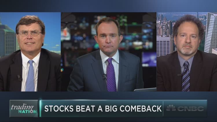 Stocks stage steep comeback