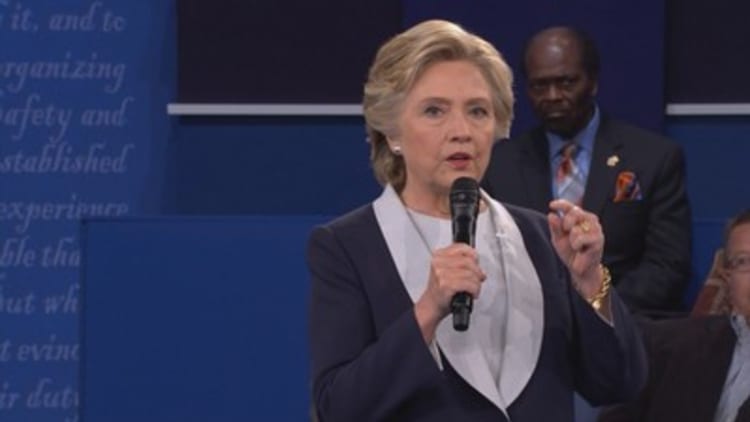 Hillary Clinton preparing for final debate