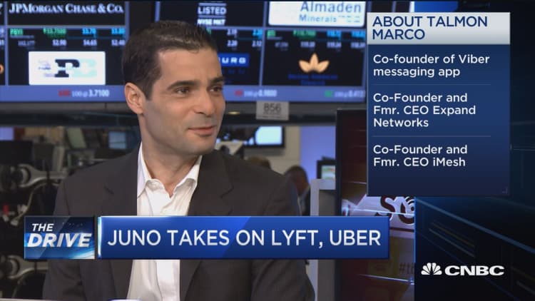 Juno takes on Lyft, Uber