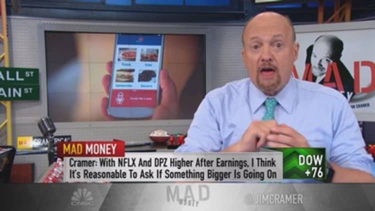 Cramer: Apple is powering the explosion of Netflix & Domino's Pizza