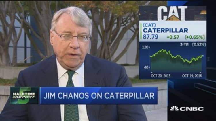 Chanos: Fundamentals haven't changed for CAT