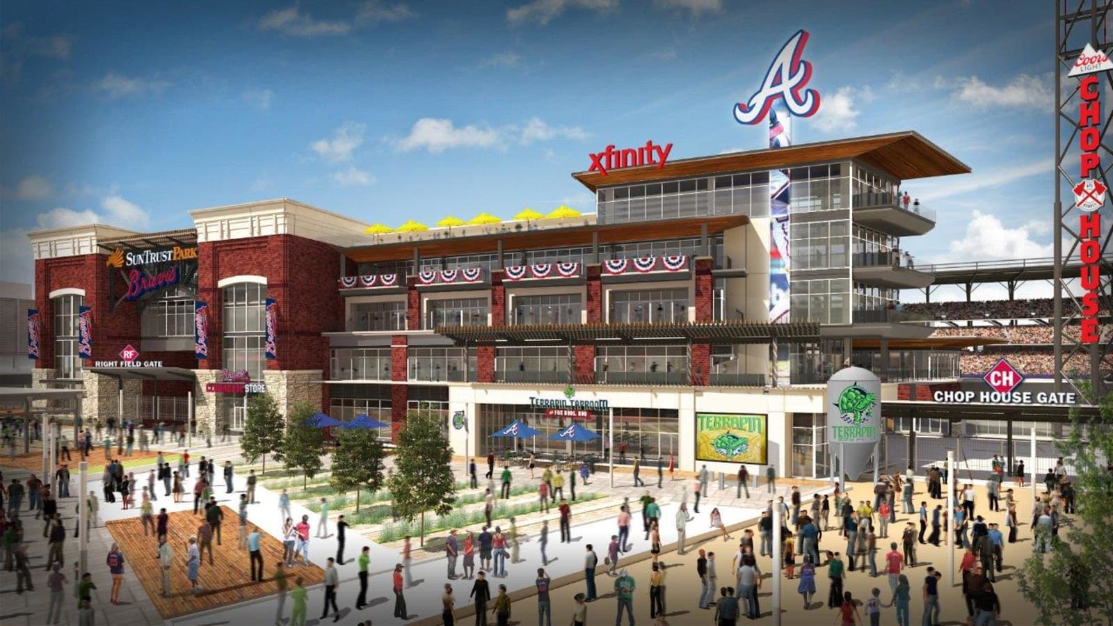 A look at SunTrust Park — the new home of the Atlanta Braves