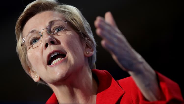 Elizabeth Warren: 'Nasty women' will vote Trump 'out of our lives forever'