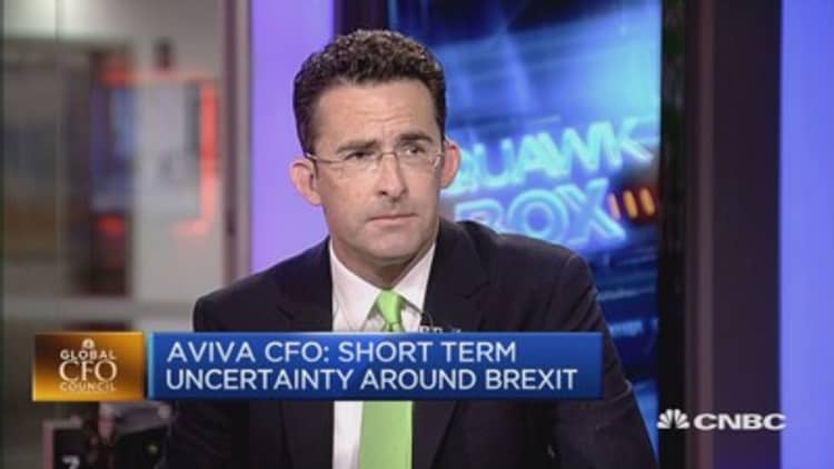 Brexit hasn’t impacted our balance sheet: Aviva CFO 