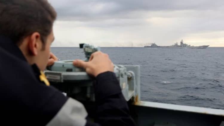 British warships are tracking Russian fleet
