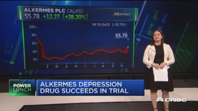 Alkermes depression drug succeeds in trial
