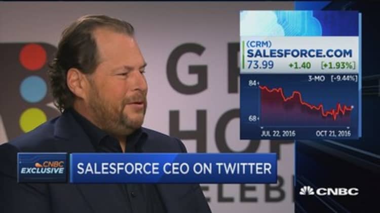 Benioff: Stockholders were very clear on Twitter deal
