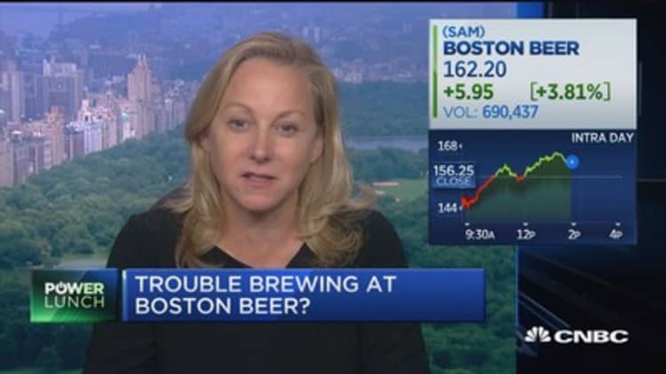 Trouble brewing at Boston Beer?