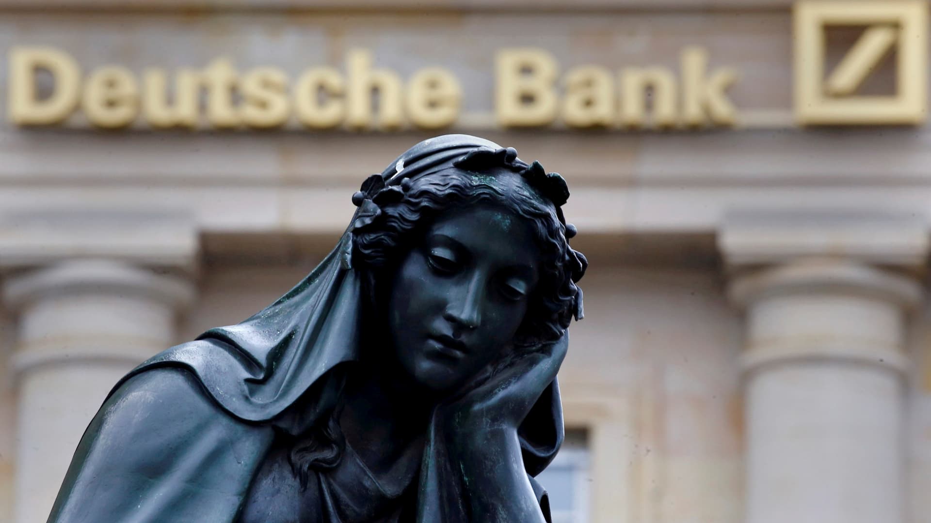 Deutsche Bank shares slide 14% after sudden spike in the cost of insuring against its default