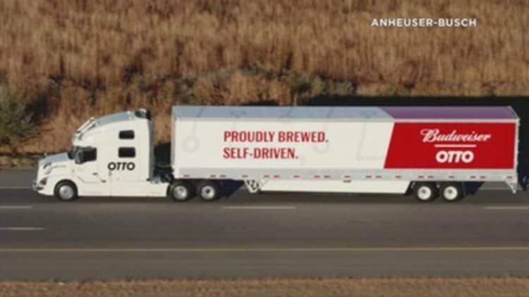 Budweiser uses self-driving truck for beer delivery