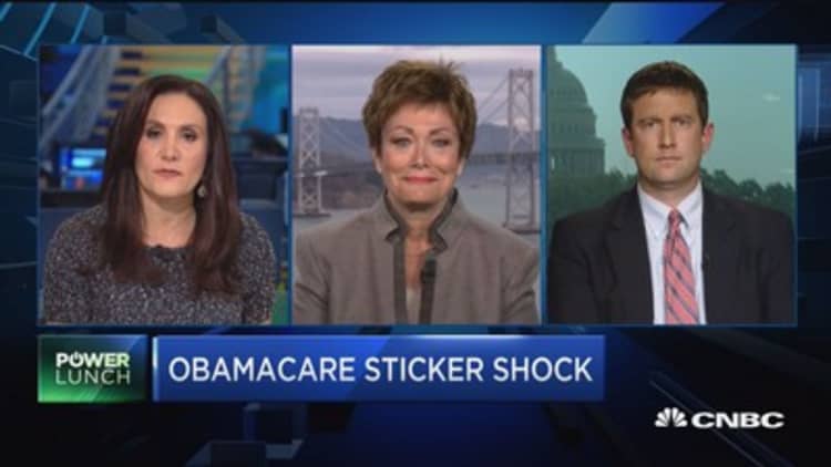 Obamacare sticker shock