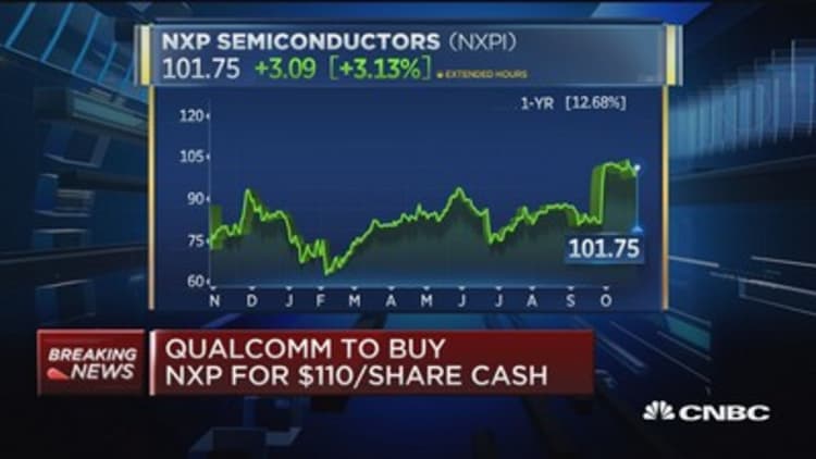 Qualcomm to buy NXP for $110 per share
