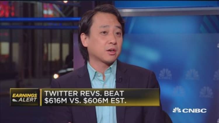 Twitter beats Street on top and bottom line