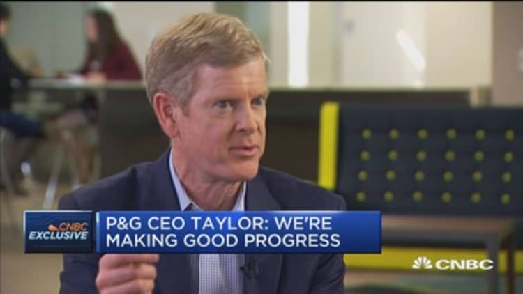 P&G CEO's first year