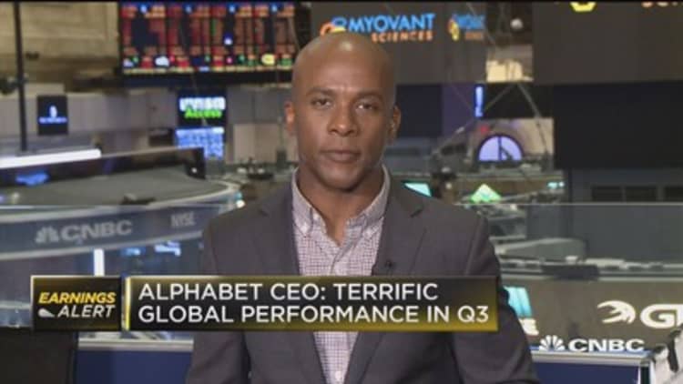 Alphabet CEO: Terrific global performance in Q3