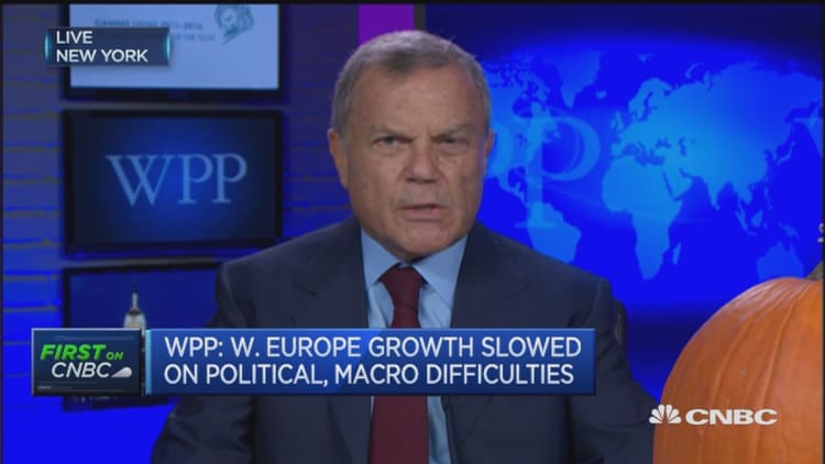 Uncertainty is the enemy of growth: WPP CEO 