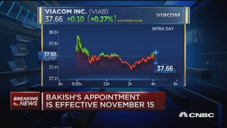 Viacom names Robert Bakish its new acting CEO