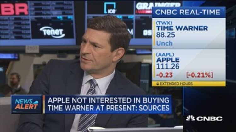 Apple not interested in buying TWX at present: Sources