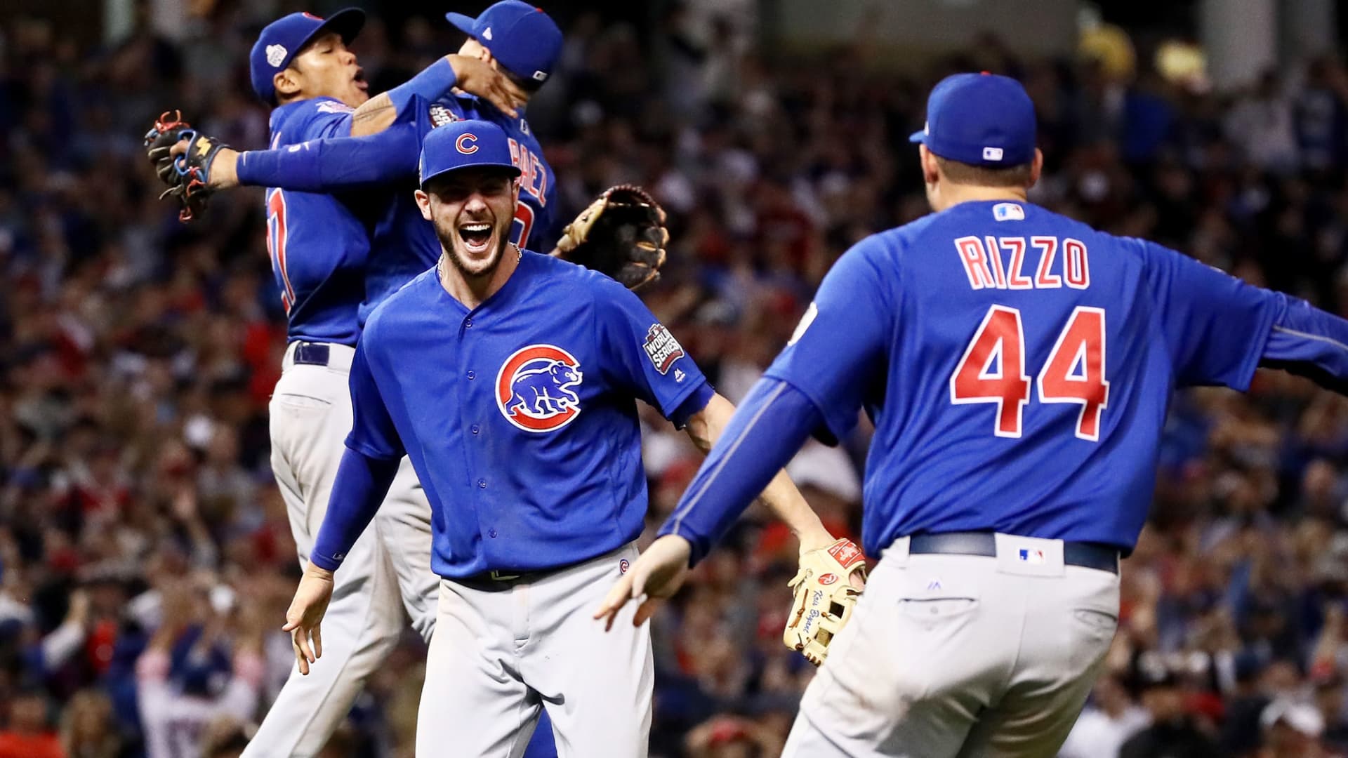 Jon Lester Chicago Cubs 2016 MLB World Series Champions