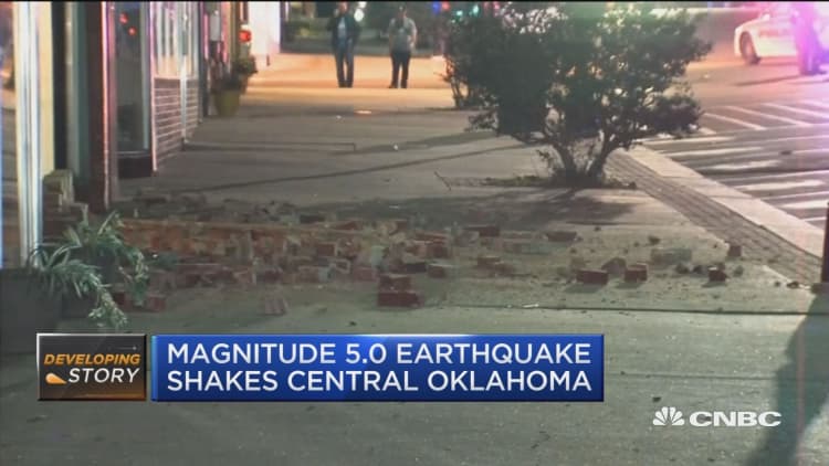 Magnitude 5.0 earthquake shakes Cushing, Okla.