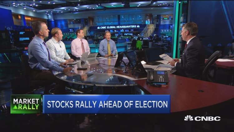 Stocks rally ahead of election