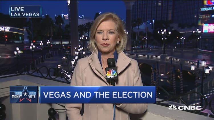 Election odds in Vegas
