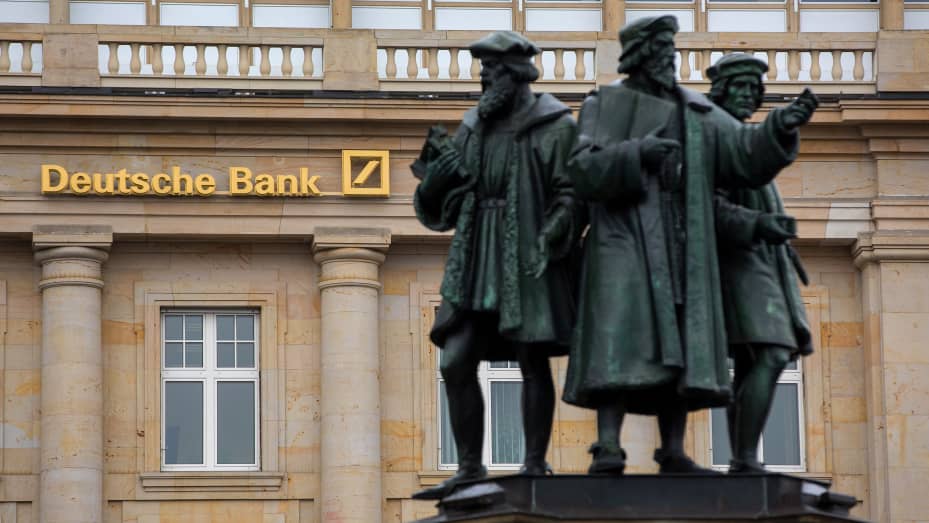 Deutsche Bank posts a surprise profit on strong investment bank performance