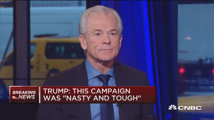 Dow 25,000 within Trump's first term: Peter Navarro