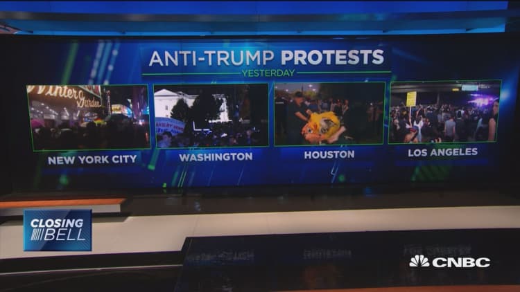 Anti-Trump protests across the country