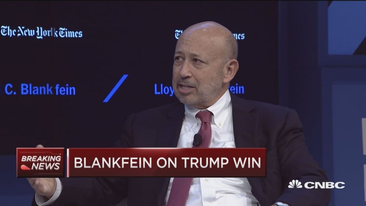 Goldman CEO: Regulation is not going to be repealed