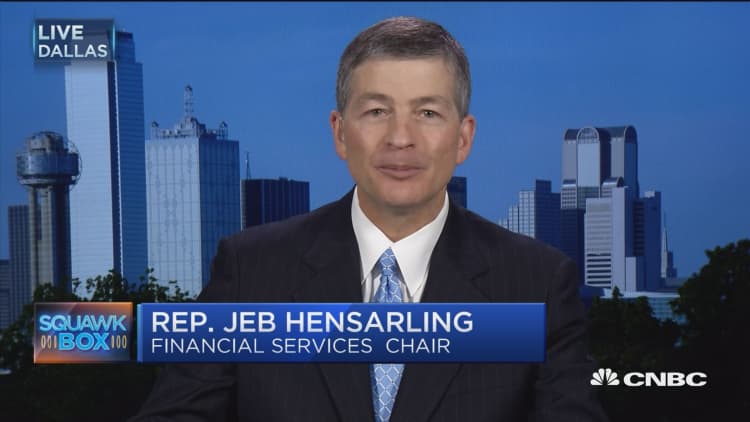Rep Hensarling: I haven't sought the treasury secretary job, but I can help on Capitol Hill