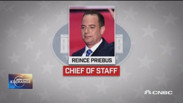 Trump names Priebus chief of staff