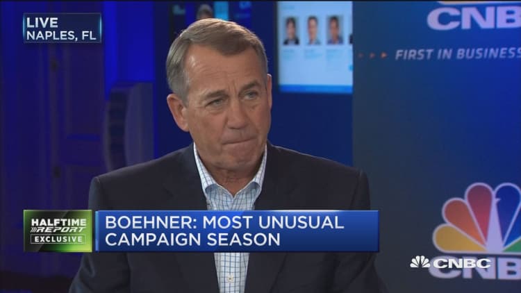Boehner: Frankly, I'm pretty optimistic on Trump