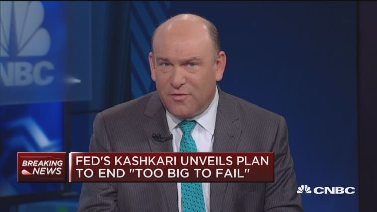 Fed's Kashkari unveils plan to end 'too big to fail'