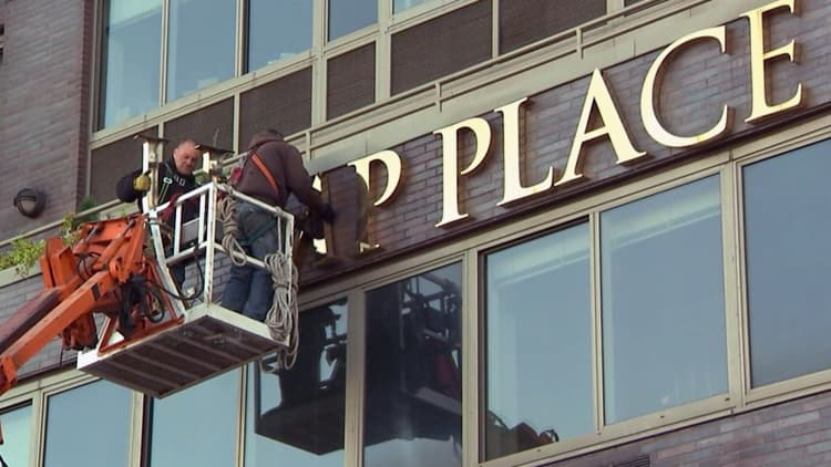 Trump's name to be removed from 'Trump Place' buildings