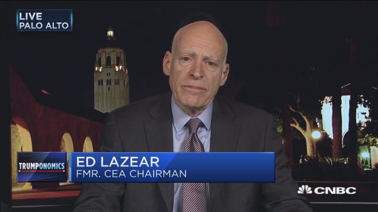 Lazear: Wall St. model good for Treasury secretary