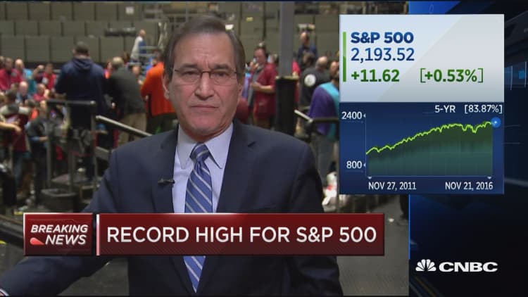 Record high for S&P 500