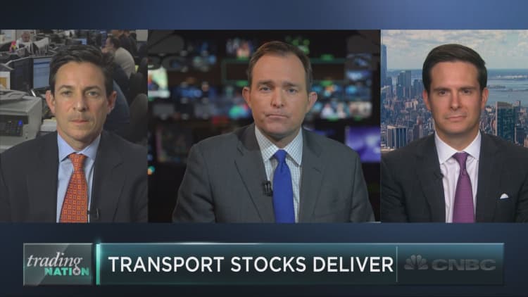 Transportation stocks deliver