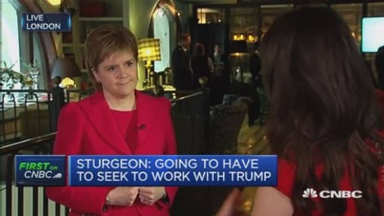 Have to see the reality of President Trump: Nicola Sturgeon 