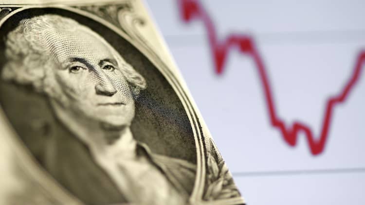 Dollar index hits 11-month low
