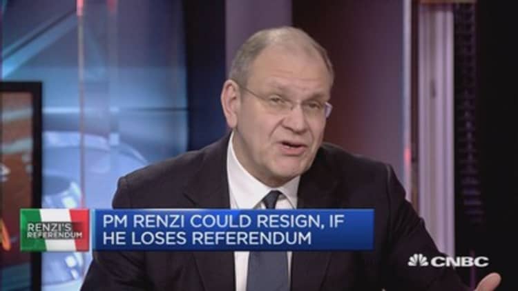 25% chance that Renzi remains PM, if ‘no’ wins: Expert